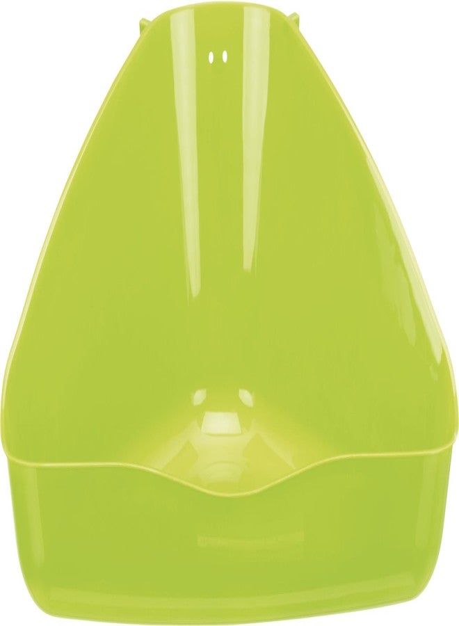 Trixie Corner Toilet with Cage Hooks & Holes Design A Plastic Corner Toilet Tray Ideal for Guinea Pigs, Rabbits, & Other Small Animals - 12 Inch (Pack of 4) Assorted Colours - Image 4